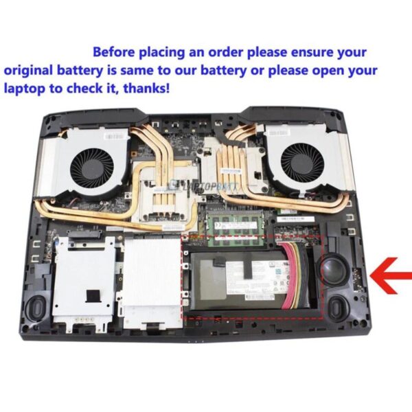 52.4Wh BTY-L78(right) Akku für MSI - Image 3