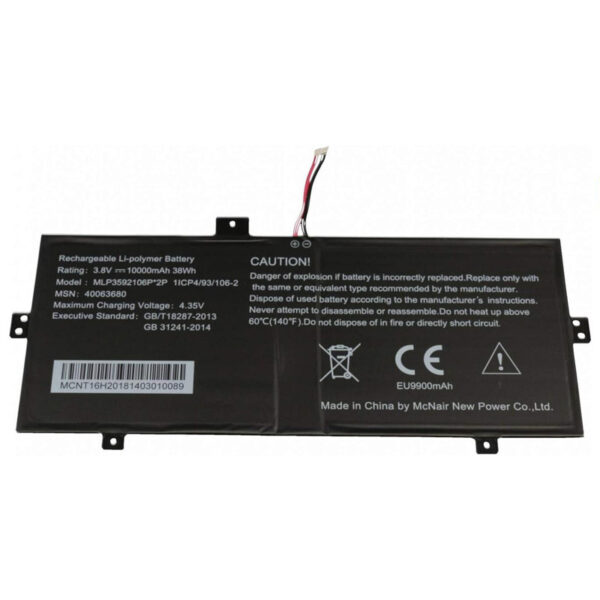 38Wh MLP3592106P Akku Medion